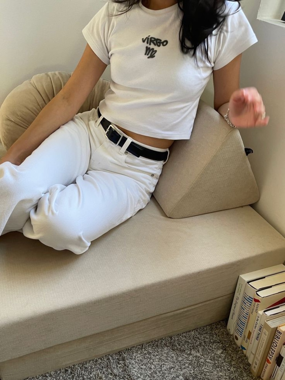 Realisation Par White Taurus Zodiac Baby Tee